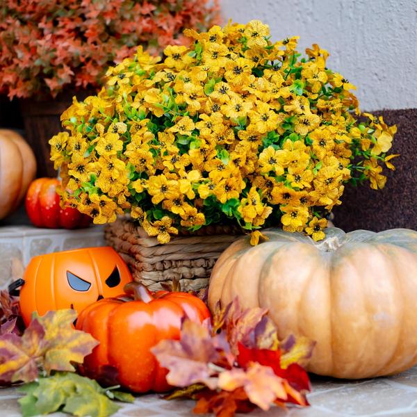 Imagem de Flores artificiais AXYLEX para plantas falsas ao ar livre - 16 unidades