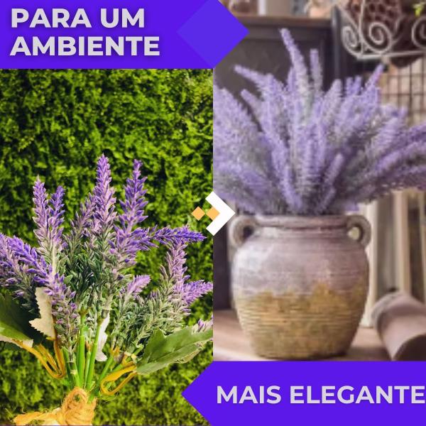 Imagem de Flores artificiais Buquê de Lavanda