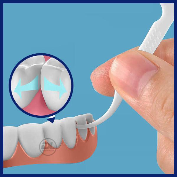 Imagem de Flosser Fio Dental Suporte Com Haste Caixinha 100Un