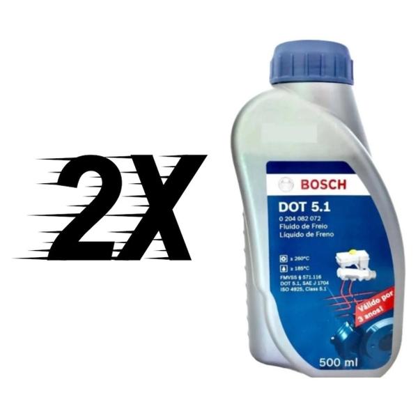 Imagem de Fluido De Freio Bosch Dot 5.1 500ml Brake Fluid 2 Unidades