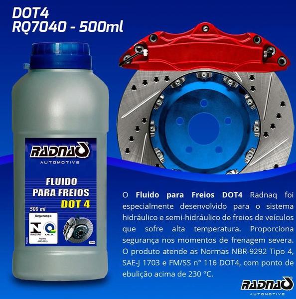 Imagem de Fluido para freio dot4 500ml radnaq