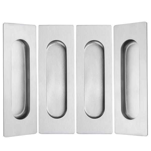 Imagem de Flush Pulls Malimali para porta de armário de cozinha em aço inoxidável