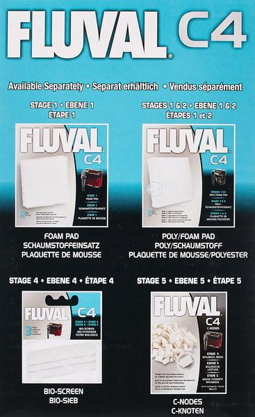 Imagem de Fluval C4 Poly Foam Pad - 3-Pack