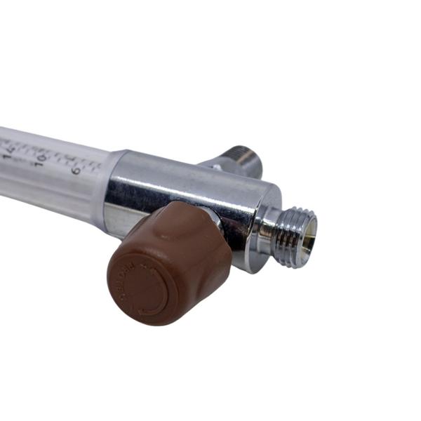 Fluxometro argônio 0 a 30 litros rosca macho protec - SERFLEX Imagem de Fluxometro argônio 0 a 30 litros rosca macho protec
