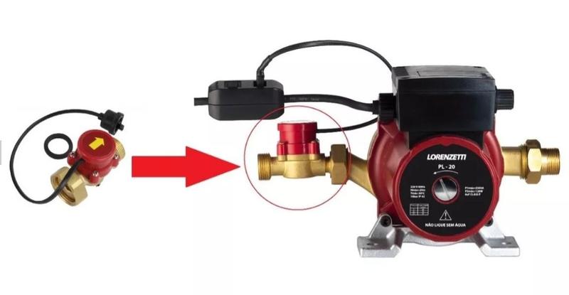 Imagem de Fluxostato Chave de Fluxo p/ Pressurizador De Água Pl 20 Lorenzetti Pl-2003