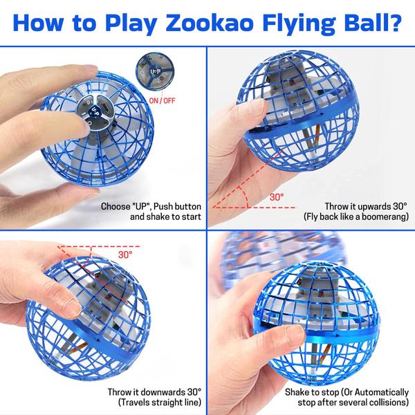 Imagem de Flying Orb Ball Amplelife 2023 atualizado com Magic Light Blue