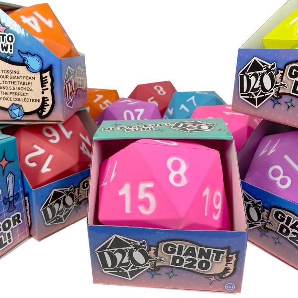 Imagem de Foam Dice KESS Giant D20 Oversize de 20 lados para RPG verde