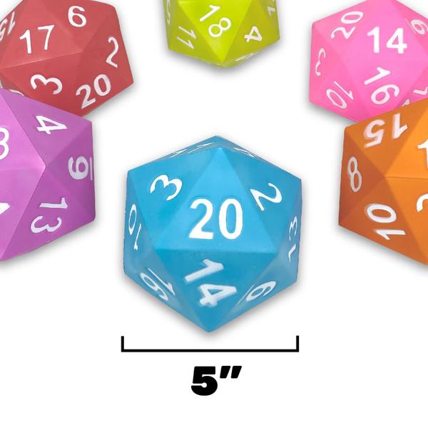 Imagem de Foam Dice KESS Giant D20 Oversize de 20 lados para RPG vermelho