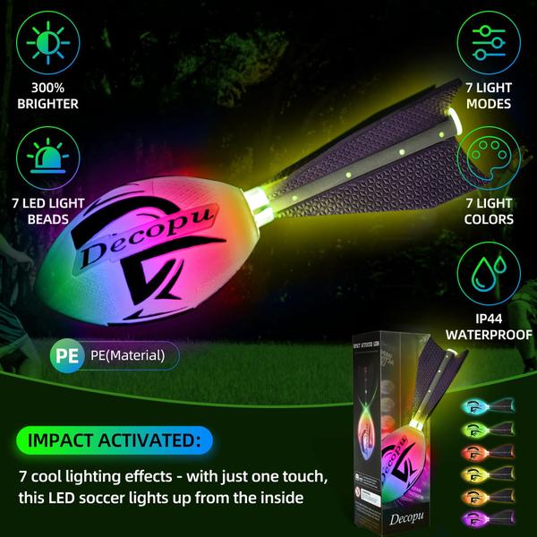 Imagem de Foam Glow in the Dark Football Decopu Premium LED Light Up