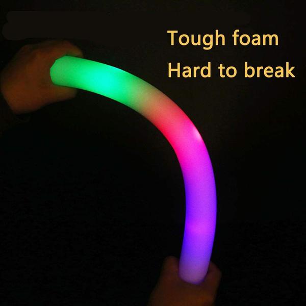 Imagem de Foam Glow Sticks Bylaotrs 32 unidades com luz LED intermitente de 3 modos