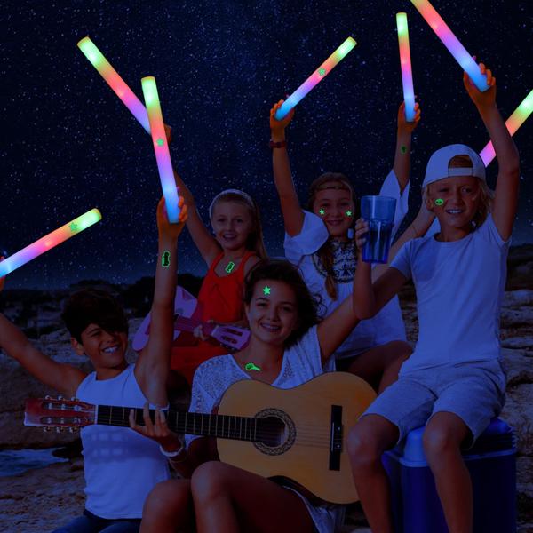 Imagem de Foam Glow Sticks HONLYNE Giant 40 cm com 3 modos 38 unidades