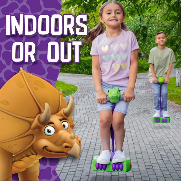 Imagem de Foam Pogo Jumper MindSprout Pogo Saurus para crianças de 3 a 7 anos