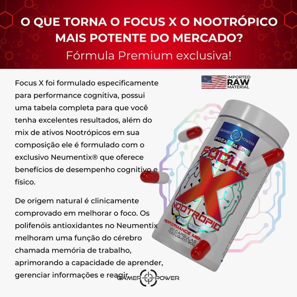 Imagem de Focus X - Nootrópico com Neumentix - 120caps