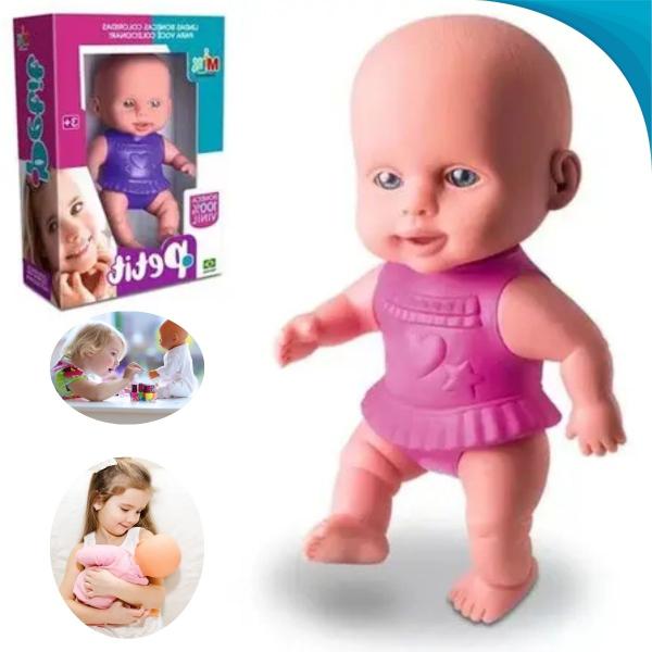 Imagem de Fofíssima Brinquedo Boneca Petit Para Sua Filha Ideal Para Presente Com Garantia