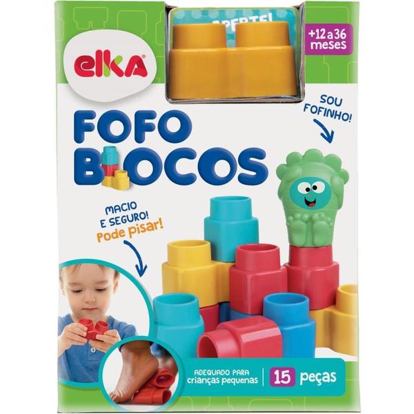 Fofo Blocos 15 Pecas - ELKA Imagem de Fofo Blocos 15 Pecas