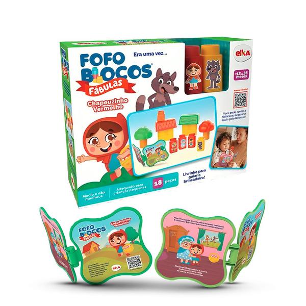 Fofo Blocos Fábulas Era Uma Vez Chapeuzinho Vermelho 1248 - Elka Imagem de Fofo Blocos Fábulas Era Uma Vez Chapeuzinho Vermelho 1248 - Elka