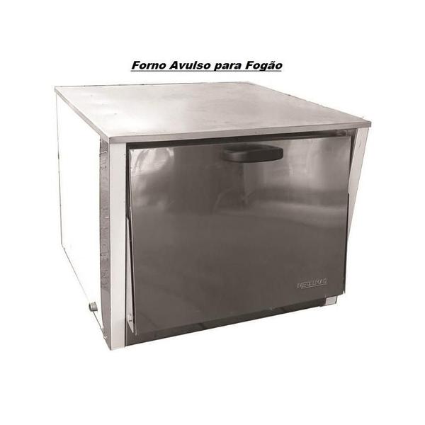 Imagem de Fogão 2 Bocas Duplas (2BD) M10 30x30 Perfil 6,5 Forno Metalmaq