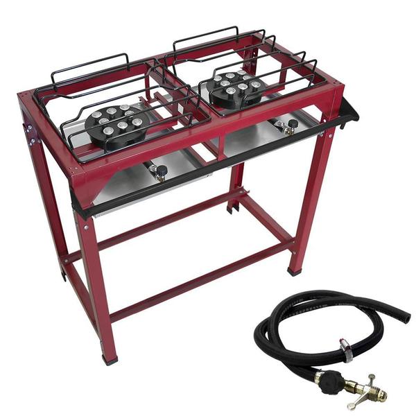 Fogão 2 Bocas Industrial Master Alta Pressão Roa - Roa - Linha Vinho Imagem de Fogão 2 Bocas Industrial Master Alta Pressão Roa