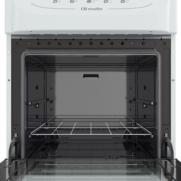 Imagem de Fogão 4 Bocas a Gás Mueller MFV4BB Mesa de Vidro e Acendimento Automático Branco Bivolt