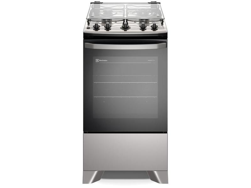 Fogão 4 Bocas Electrolux Prata Efficient PerfectCook FE4IS Fogão 4 Bocas Electrolux Prata Efficient PerfectCook FE4IS