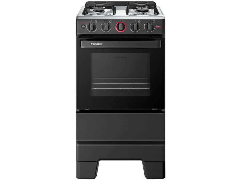 Fogão 4 Bocas Esmaltec Preto Ideal Super 4121 Fogão 4 Bocas Esmaltec Preto Ideal Super 4121