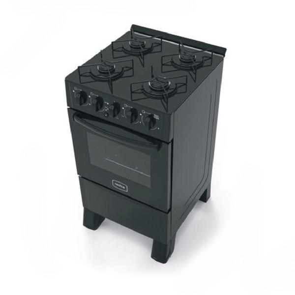 Imagem de Fogão 4 Bocas Realce Ares Glass Forno 50L - Preto / Preto