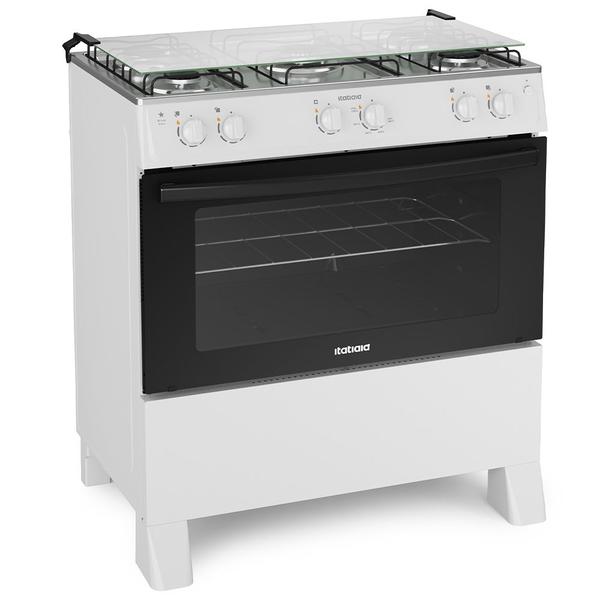 Fogão 5 Bocas à Gás Itatiaia Star New Acendimento Automático e Forno Limpa Fácil Branco Bi... Fogão 5 Bocas à Gás Itatiaia Star New Acendimento Automático e Forno Limpa Fácil Branco Bi...