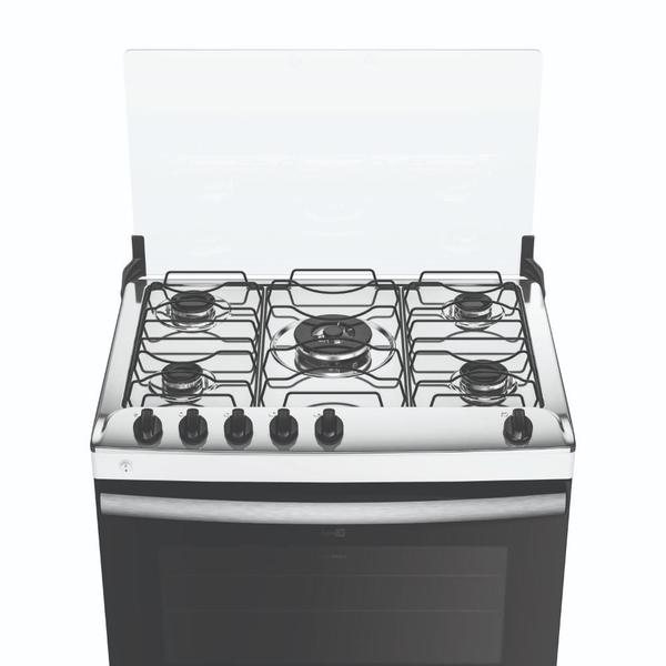 Imagem de Fogão 5 Bocas Atlas Agile com Acendimento Automático e Forno 86L Branco Bivolt