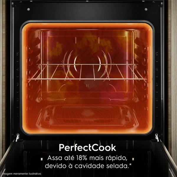 Imagem de Fogão 5 bocas Electrolux Efficient com Mesa Inox PerfectCook e VaporBake (FE5IC)