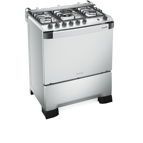 Imagem de Fogão 5 Bocas Mueller Decorato Gourmet Tripla Chama Inox 