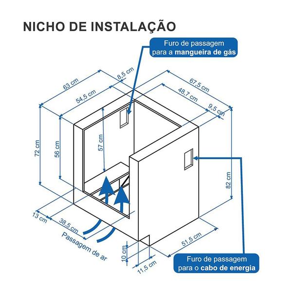 Imagem de Fogao a gas de embutir gaudi prisma vitreo bl 4q branco gas glp