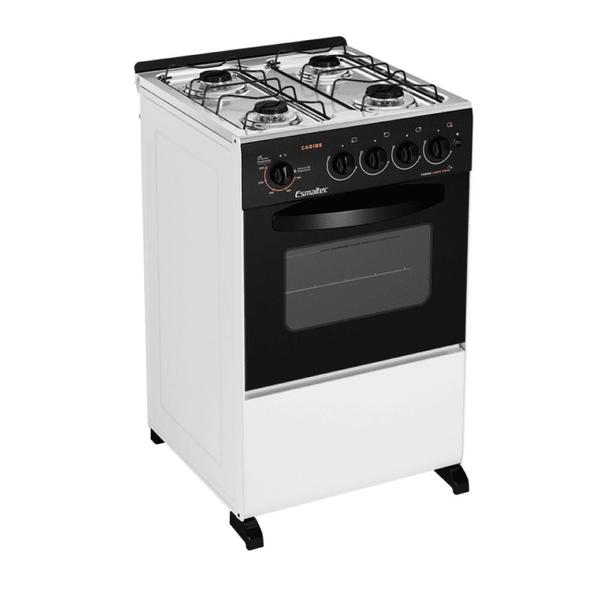 Imagem de Fogão à Gás Esmaltec Caribe 4112 Branco Forno 53,2L GLP - Bivolt  