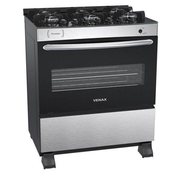 Imagem de Fogao a Gas Picasso Vitreo 6 Q Inox Gas Glp