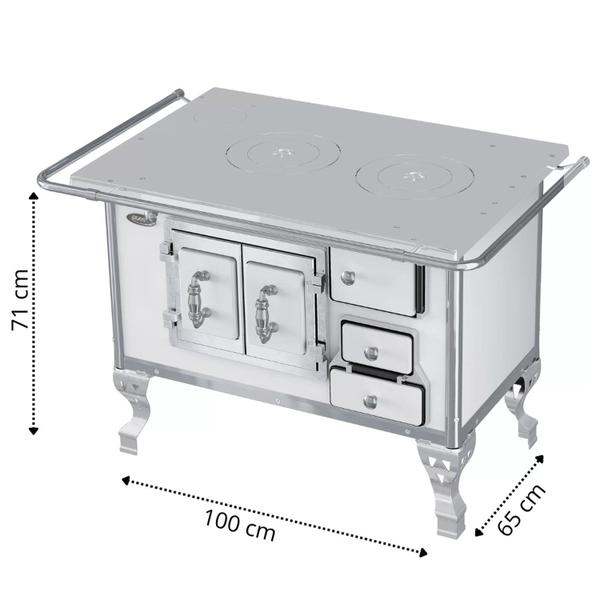 Fogão a Lenha N2 Af Porta Dupla L/e Branco - Clarice Eletrodomésticos Imagem de Fogão a Lenha N2 Af Porta Dupla L/e Branco