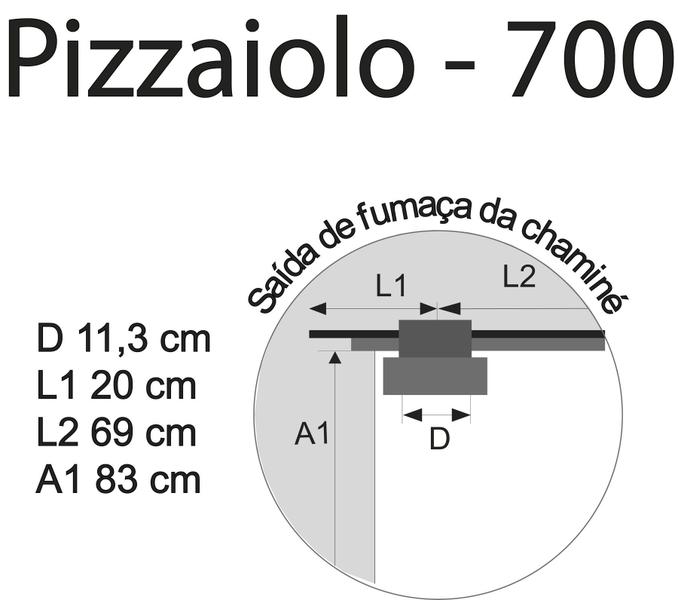 Imagem de Fogão A Lenha Pizzaiolo Chapa Vitrocerâmica Preto Direita Antonow