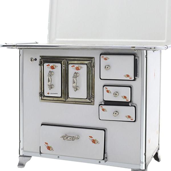 Fogão a Lenha Provençal Gabinete Venâncio 03 Branco Florido Imagem de Fogão a Lenha Provençal Gabinete Venâncio 03 Branco Florido