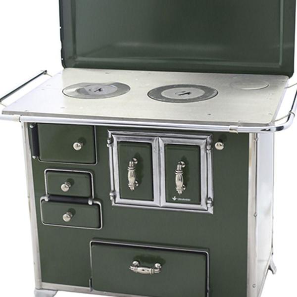 Fogão a Lenha Provençal Gabinete Venâncio 03 Verde Imagem de Fogão a Lenha Provençal Gabinete Venâncio 03 Verde
