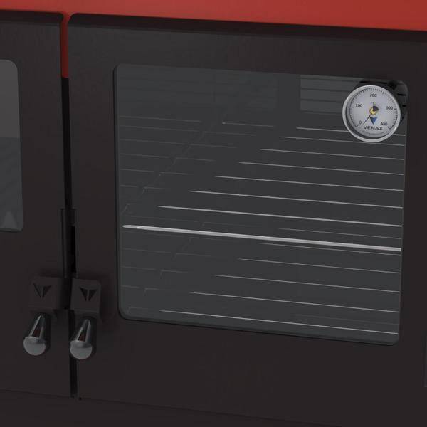 Fogao a Lenha Venax n 1 Le Corbusier Dupla Combustao Vermelho Imagem de Fogao a Lenha Venax n 1 Le Corbusier Dupla Combustao Vermelho