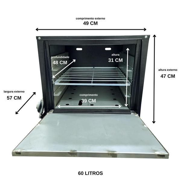 Fogão Alta Pressão 4 Bocas Alcazon com Forno 60 Litros Tampa Inox ACZ-009+ACZF-002 Imagem de Fogão Alta Pressão 4 Bocas Alcazon com Forno 60 Litros Tampa Inox ACZ-009+ACZF-002