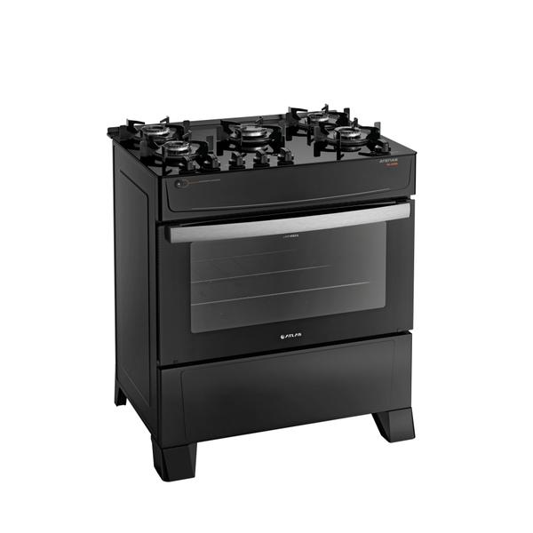 Fogão Atlas 5 Bocas preto Atenas Glass com Acendimento automático - Bivolt - Atlas Eletrod... Fogão Atlas 5 Bocas preto Atenas Glass com Acendimento automático - Bivolt - Atlas Eletrod...