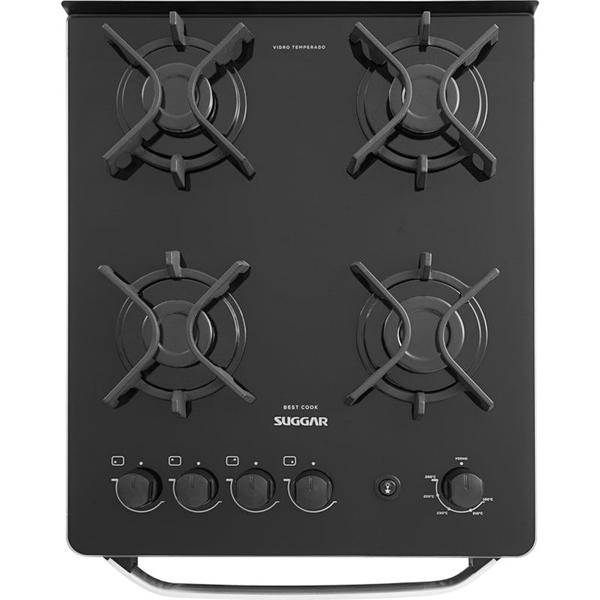 Imagem de Fogão Best Cook 4 queimadores Preto FGV405PT