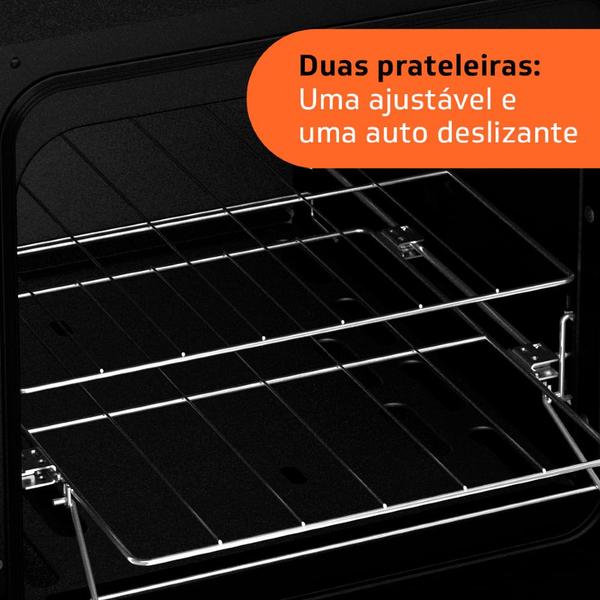 Imagem de Fogão Brastemp 4 Bocas de embutir Inox com dupla chama e grades individuais   - BYO4EBR