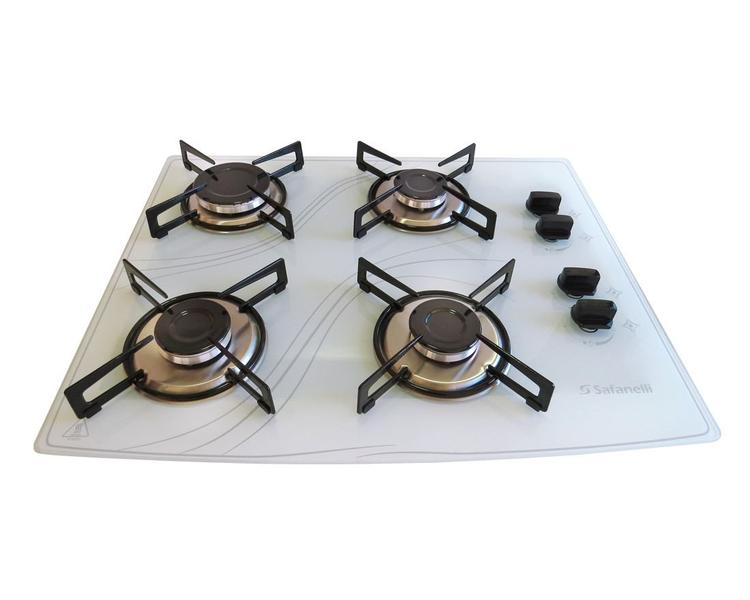 Imagem de Fogão Cooktop 4 Bocas 4Q Lines Branco Safanelli FCB403