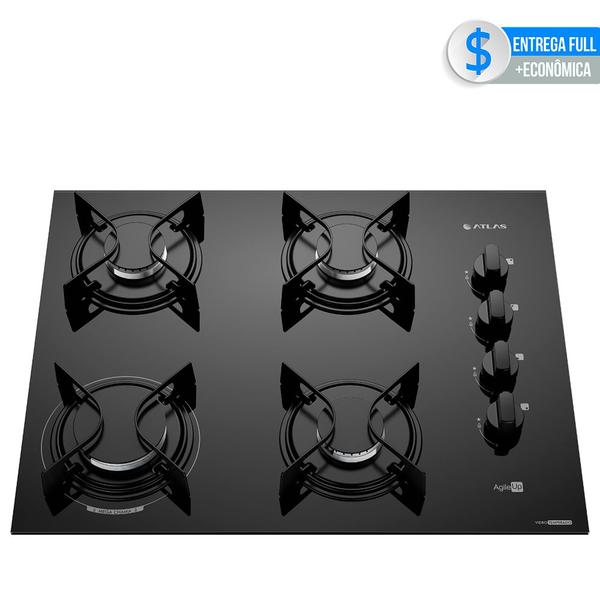 Fogão Cooktop 4 Bocas Mesa Vidro Atlas Agile Up Bivolt Fogão Cooktop 4 Bocas Mesa Vidro Atlas Agile Up Bivolt