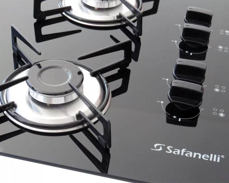 Imagem de Fogão Cooktop 4 Bocas Preto 4Q Semplice Safanelli FSP404