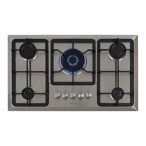 Imagem de Fogão Cooktop 5 Queimadores TC Infinity Gás Mesa Inox Fischer