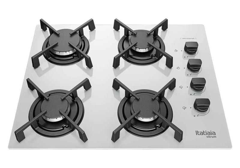 Imagem de Fogão Cooktop a Gás Itatiaia Vitrum 4 Bocas Bivolt Branco