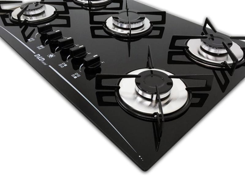 Imagem de Fogão Cooktop D&D 5 Bocas Preto A Gás