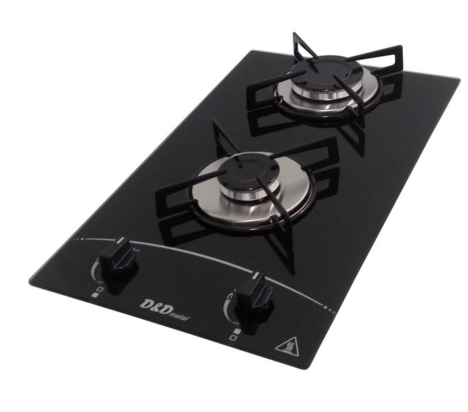 Imagem de Fogão cooktop D&D a gás 2 bocas preto