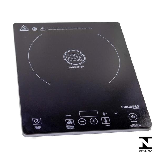 Imagem de Fogão Cooktop de Indução Elétrico de 1 Boca 1300W 110V C1323 Frigopro Cooking